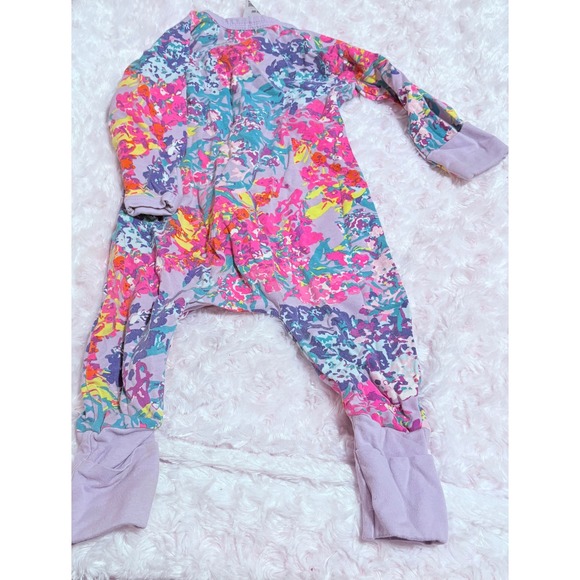 Bonds Wondersuit Baby Girls 0-3 Months Floral Zip Sleepsuit Romper lilac blooms - Picture 8 of 8